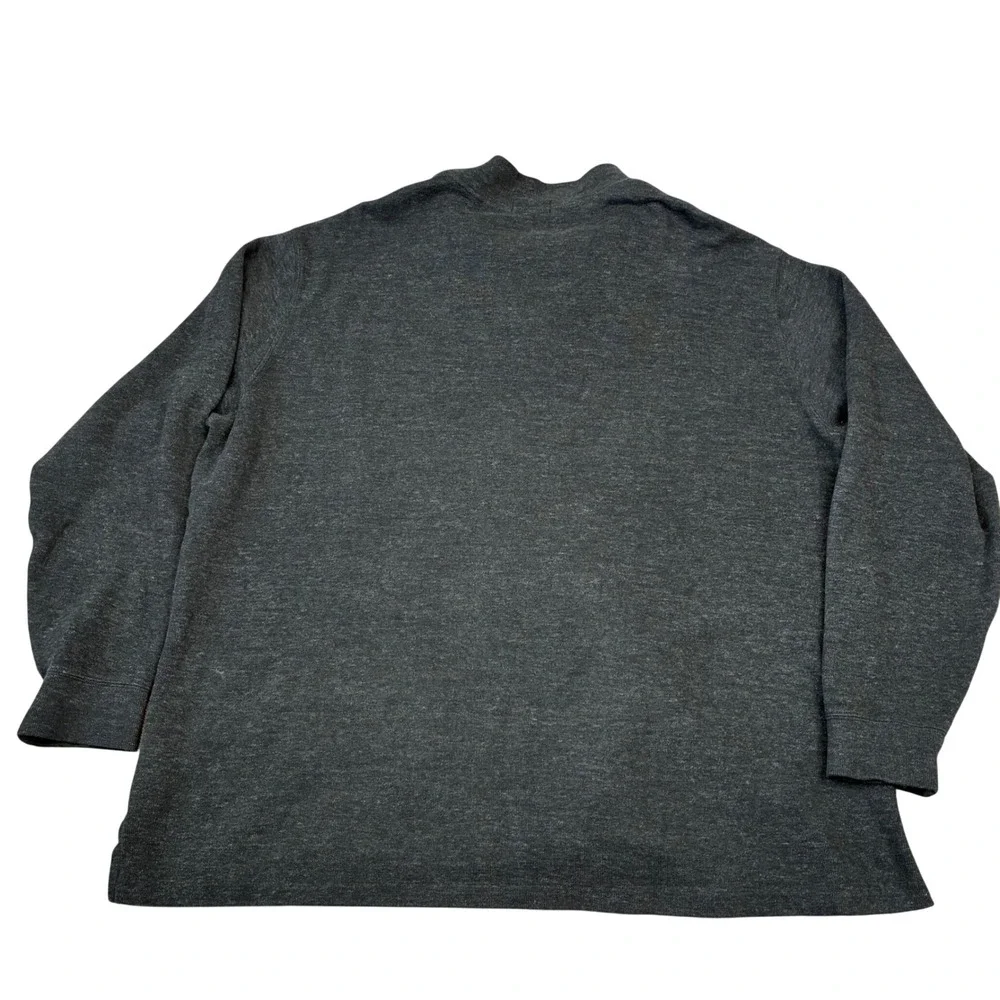 Polo Ralph Lauren Pullover Mens 3XLT Charcoal Grey 1/4 Zip Cotton Tall Sweater